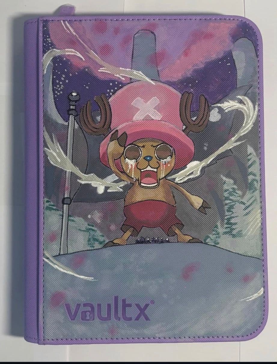 Custom One Piece binder with Tony Tony Chopper in a snowy scene